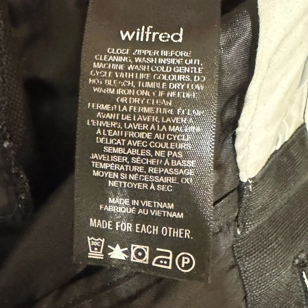 Wilfred  Elegant Black Linen Blend Pants